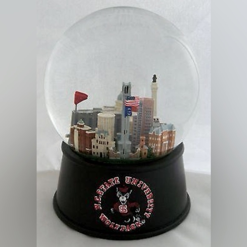 North Carolina State University Musical Water Snow Globe